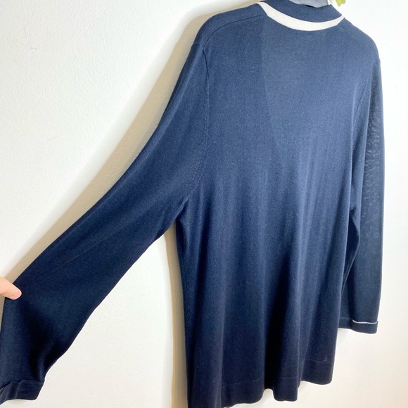 Marina Rinaldi Silk/Cashmere Longline Cardigan - Picture 9 of 9